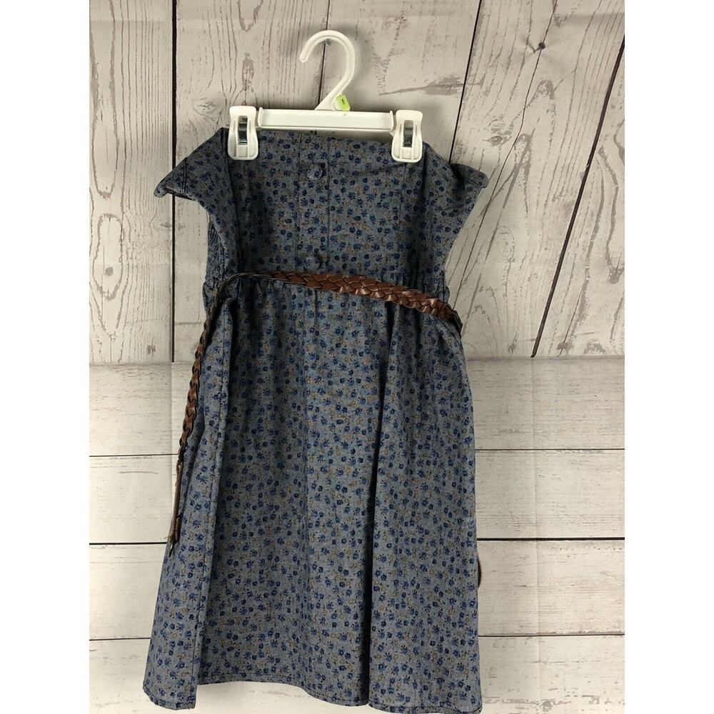 NWT Wet‎ Seal medium Juniors Strapless Dress Chambray Floral Skirt belted